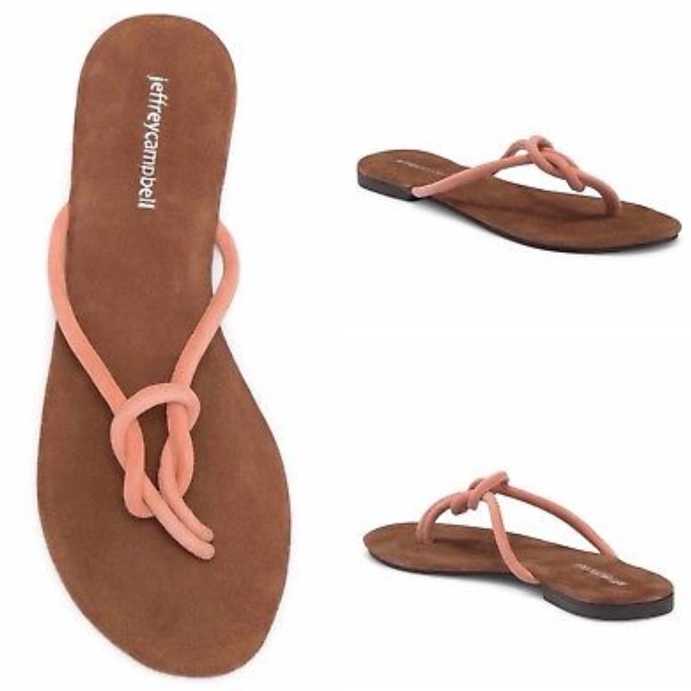 With Box Jeffrey Campbell Blush Suede Malia Sandal